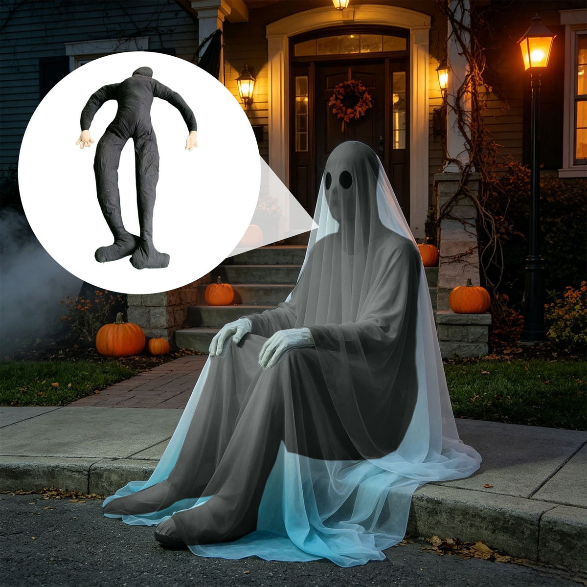 6ft Life Size Posable Mannequin, Poseable Halloween Decoration Dummy for Indoor Outdoor , Full Body Cloth Display Prop for Holiday Party