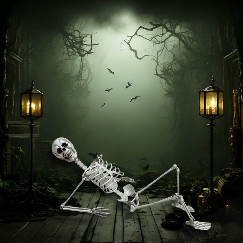 XGFHYJEH Halloween Decor, Halloween Decorations, Halloween Decorations Indoor, Halloween Indoor Decor, 170cm Halloween Skeleton Prop Human Full Size Skull Life Body Model