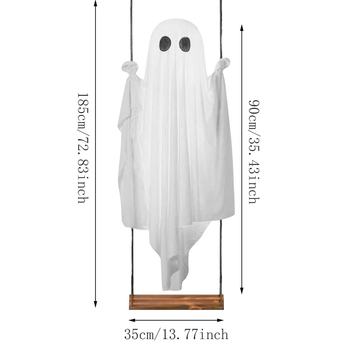 Halloween Animatronics Outdoor 72", Light Up Grim Reaper Street Lamp Post with Glowing Eyes, Life Size Standing Skeleton Decor for Lawn Porch, 1 Pack