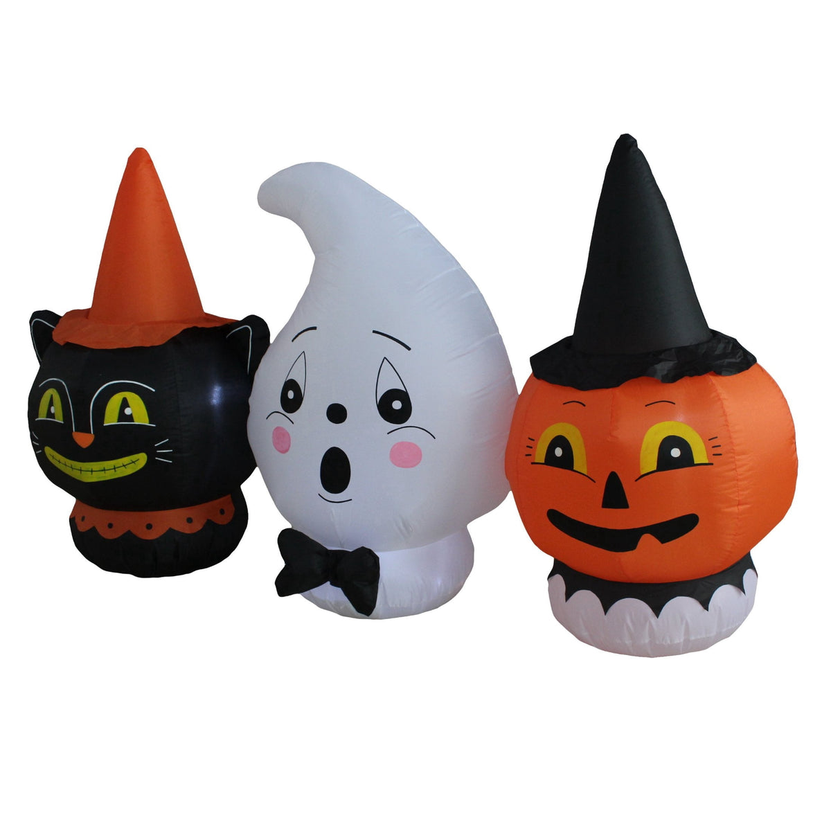 Vintage Character Trio Airblown Yard Inflatable, Multicolor, 6.7', Halloween by Way To Celebrate