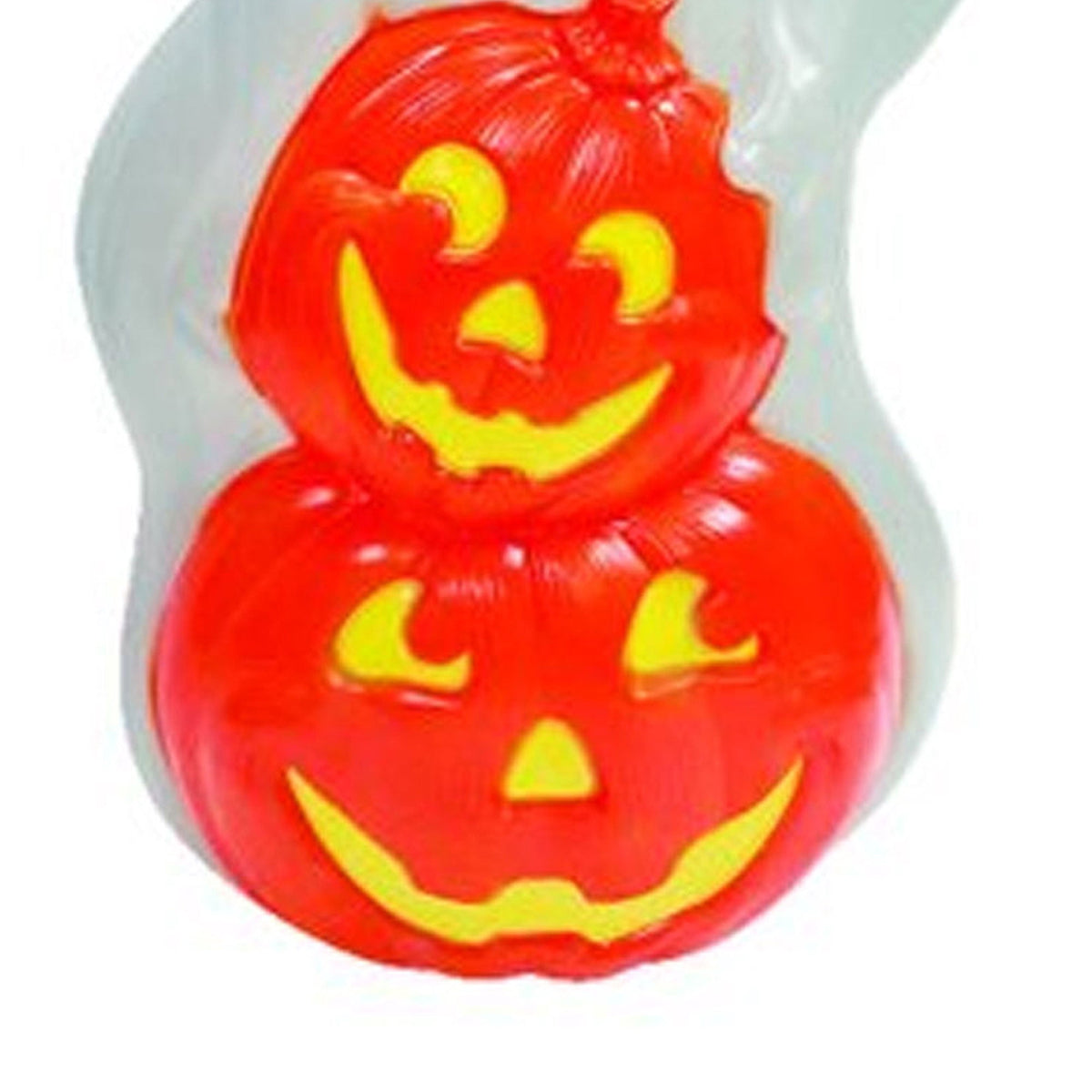 Union Products Light up Ghost and Pumpkin Halloween Decoration, Plastic, White/Orange (2 Pack)