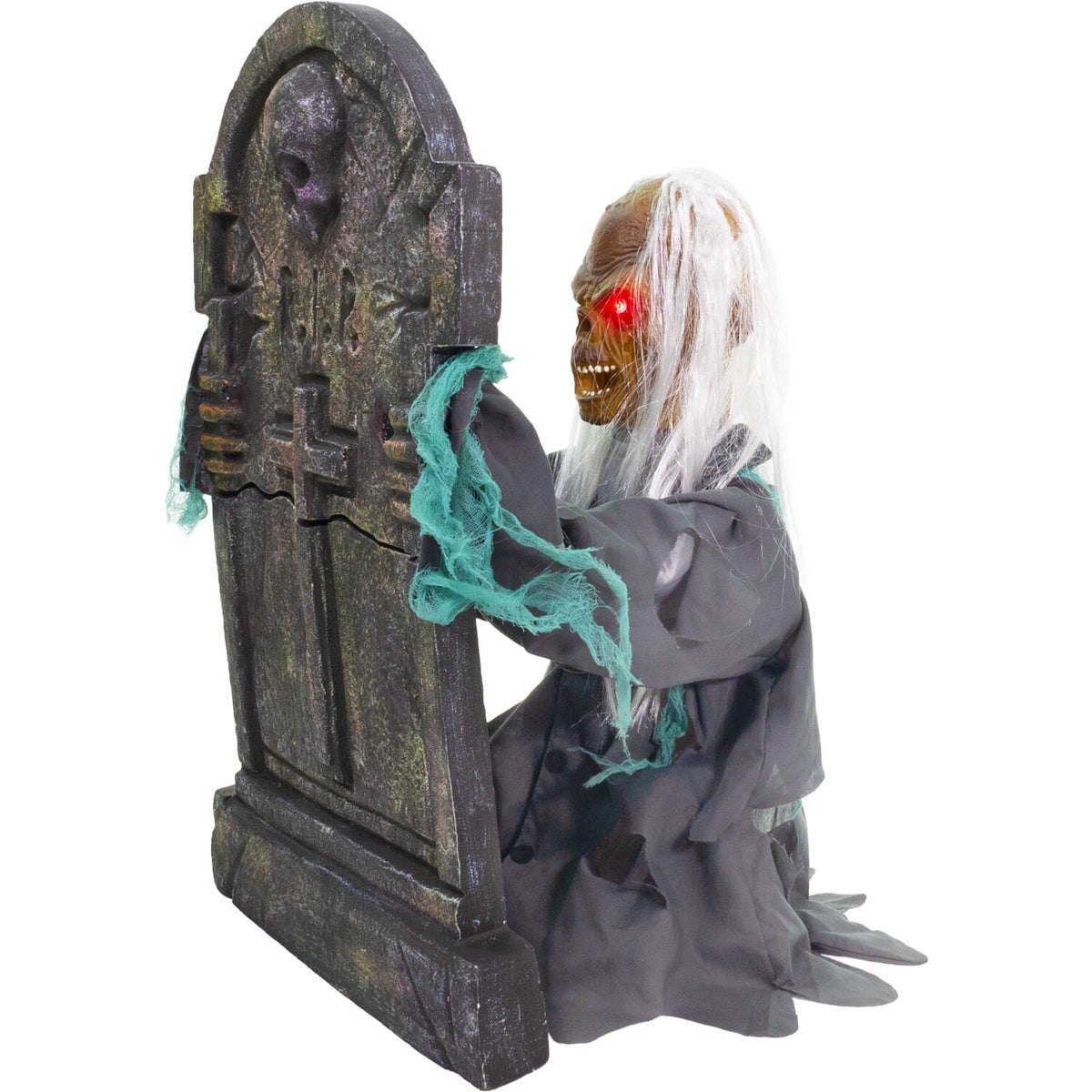 Haunted Hill Farm 30" Tombstone Lifter Animatronic, Halloween Decor, HHTOMBLIFT-4FLSA