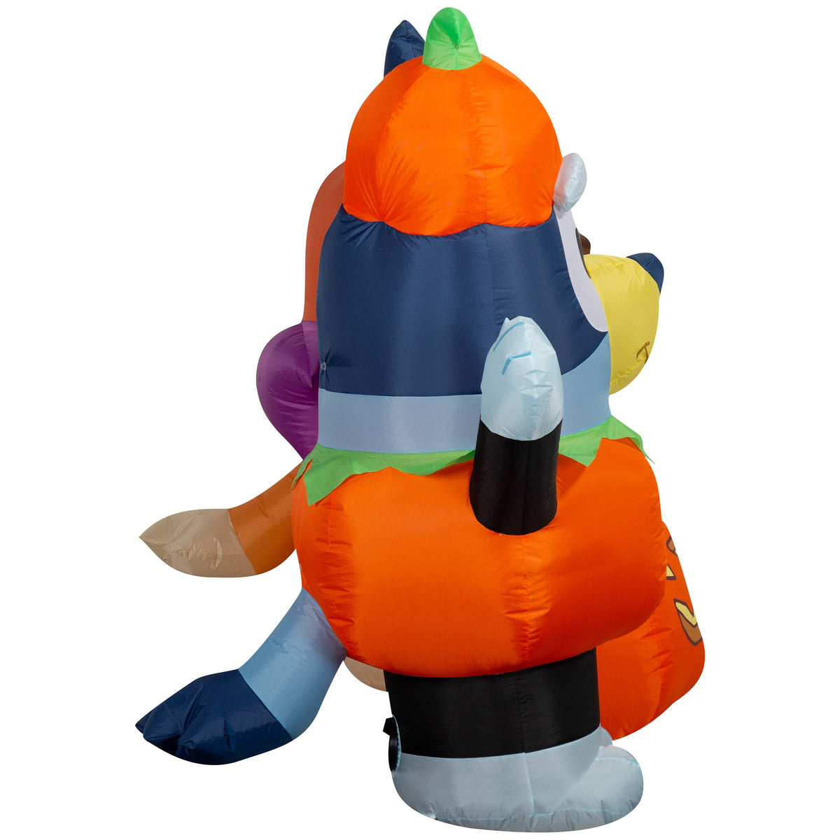 Airblown Halloween Yard Inflatables Light Bluey and Bingo with Jack o' Lantern Large Scene BBC, 5.2 ft
