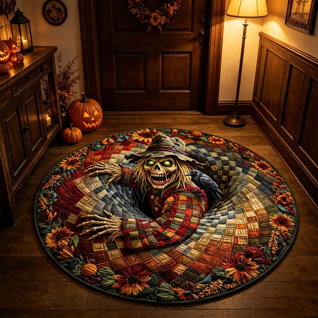 ZJNGJC 3D Circular Halloween Doormat Weird Decoration For Indoor Space Adding Whimsy Charm To Your Home Entryway Floor Mat D