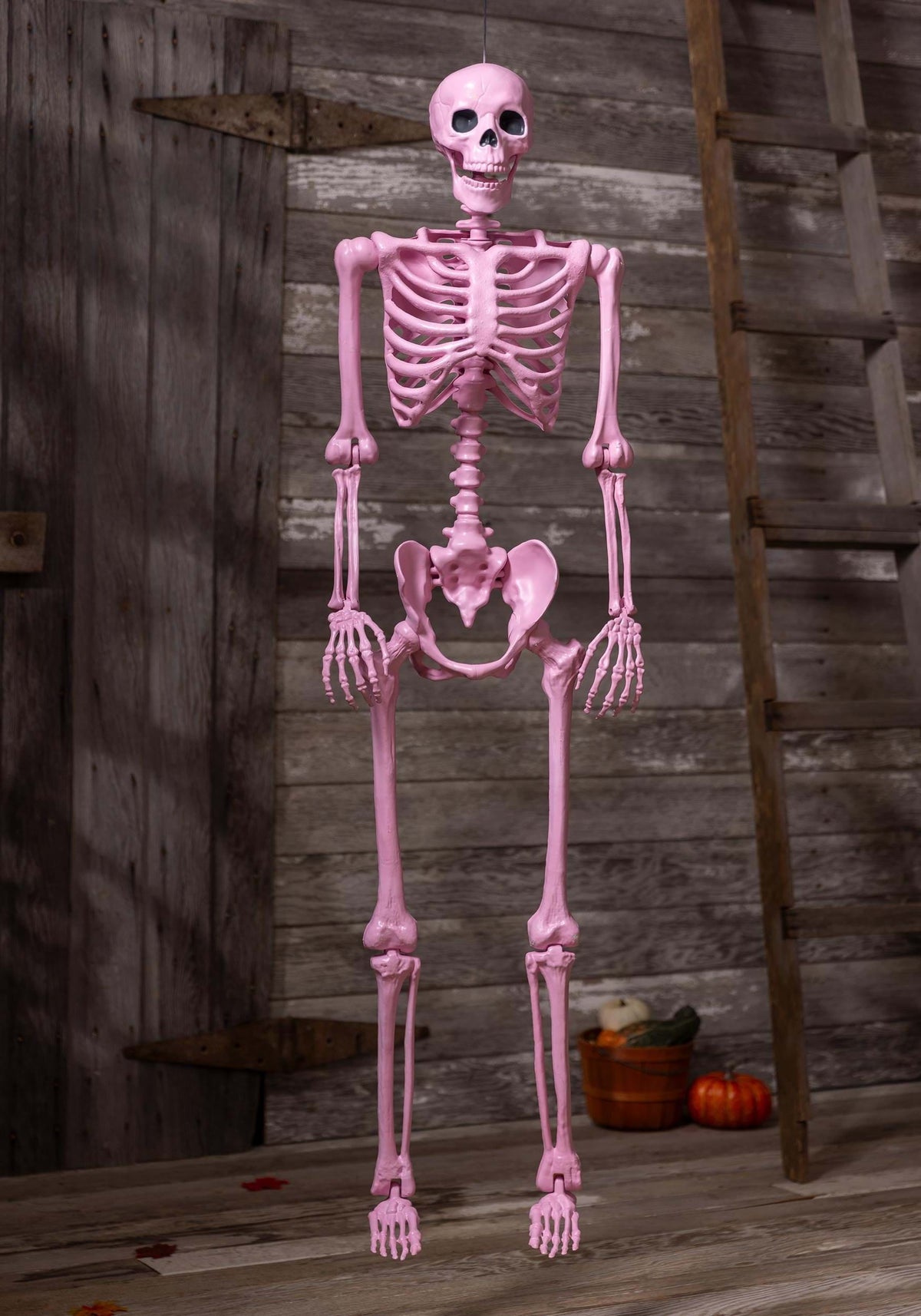 Poseable Crazy Bones Skeleton in Pink Decoration
