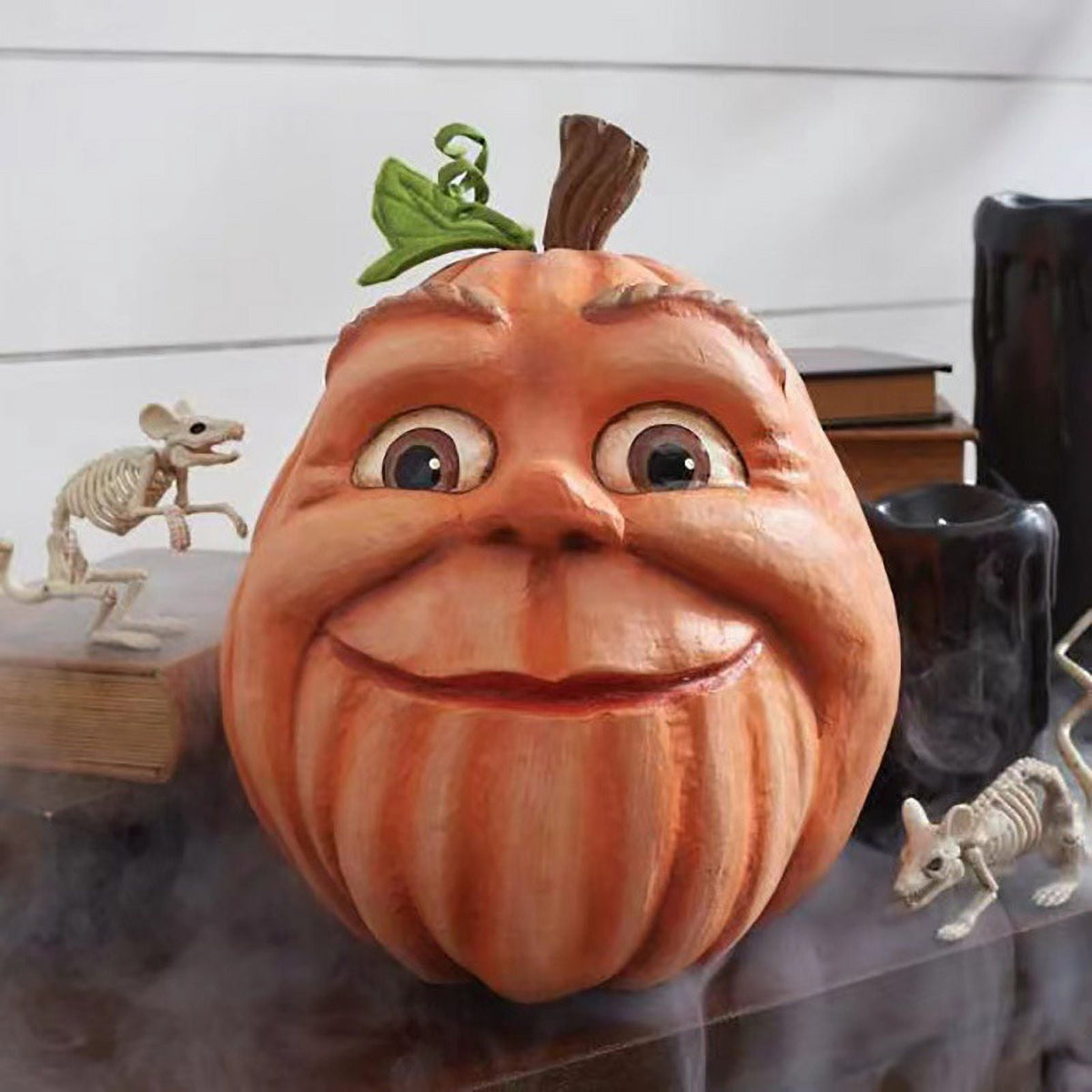6PCS Halloween Spooky Pumpkin Monster Home Decoration - Perfect For Yard Home Decor, Ghost Party Pumpkin Eccentric Resin Craft