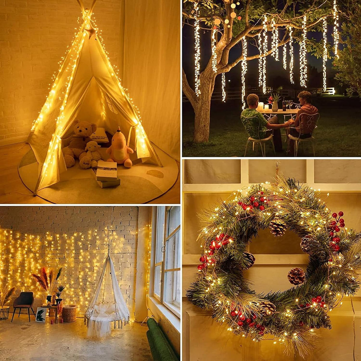 Outdoor String Lights with Remote,100M 3000LED Plug-in Powered Waterproof Fairy Lights, Copper Wire Christmas String Lights for Wedding, Party