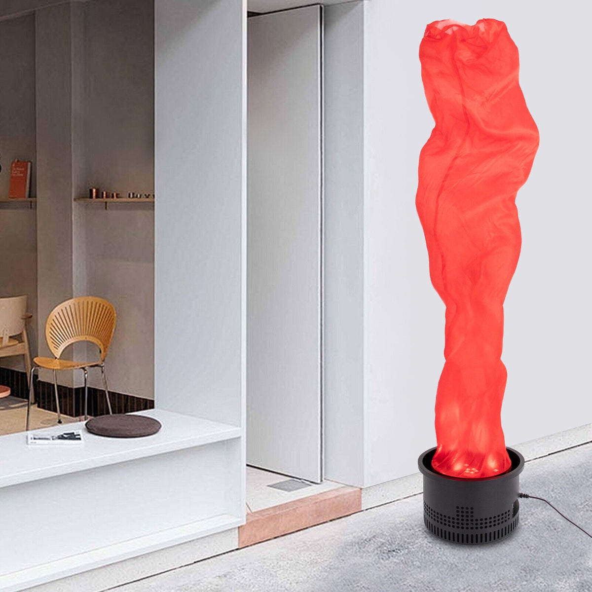 Simulated Campfire Light, Fake Flame Light for Campfire Parties, Outings, Markets, Shops Electric Red Flame Light