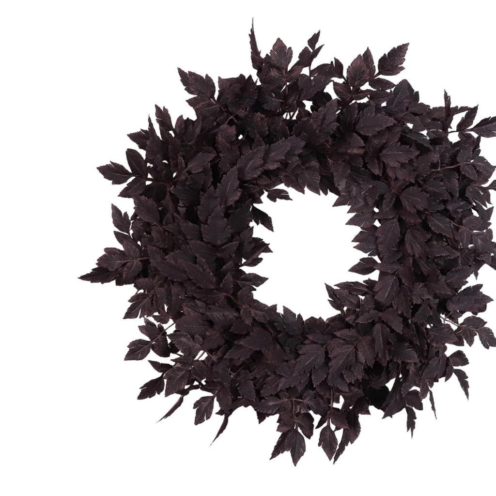 Fall Wreath 24 Inch Cimicifuga Leaves For Front Door Halloween Decor