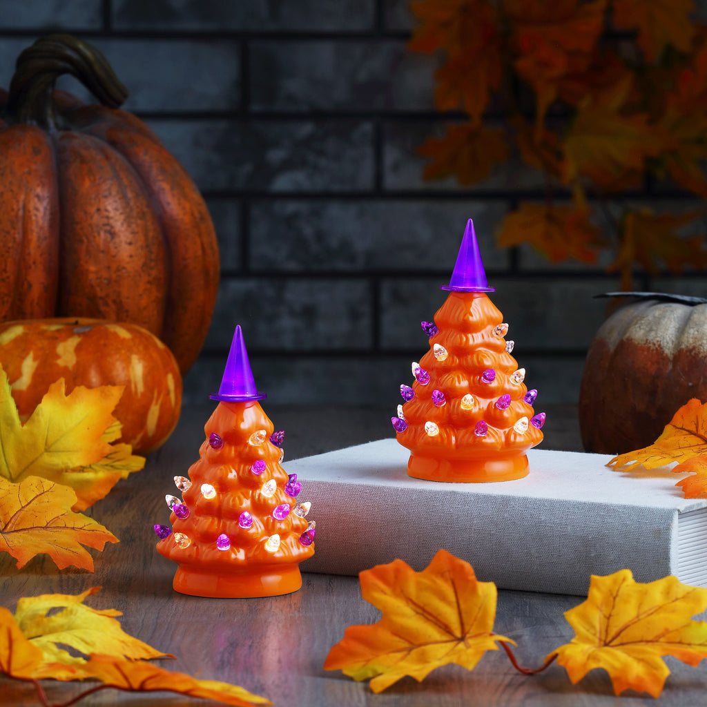 Mr. Halloween 12 in. Ceramic Halloween Tree - Green