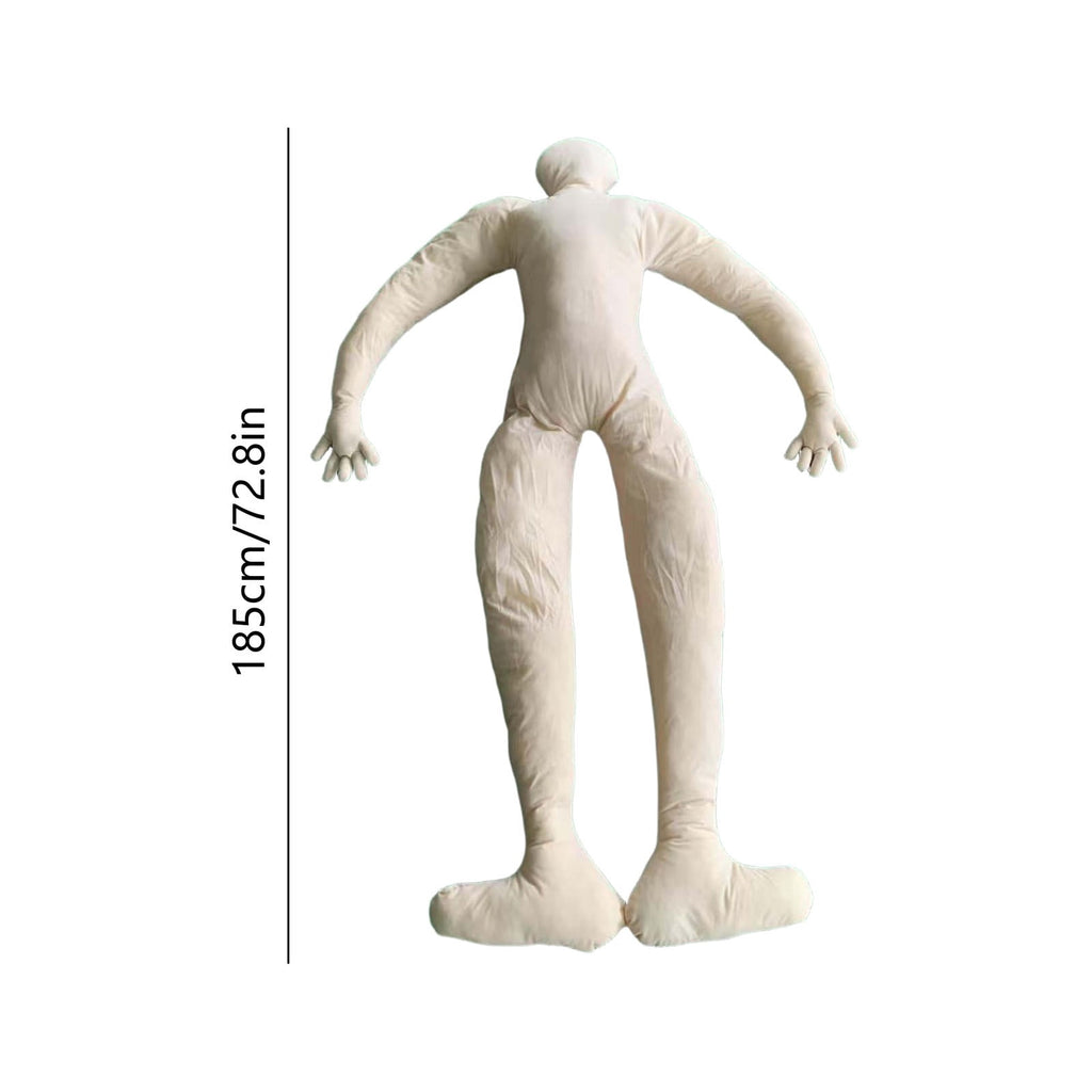 6FT Posable Dummy Mannequin Full Body Bendable Fabric Form Holiday Santa Halloween Decor Prop