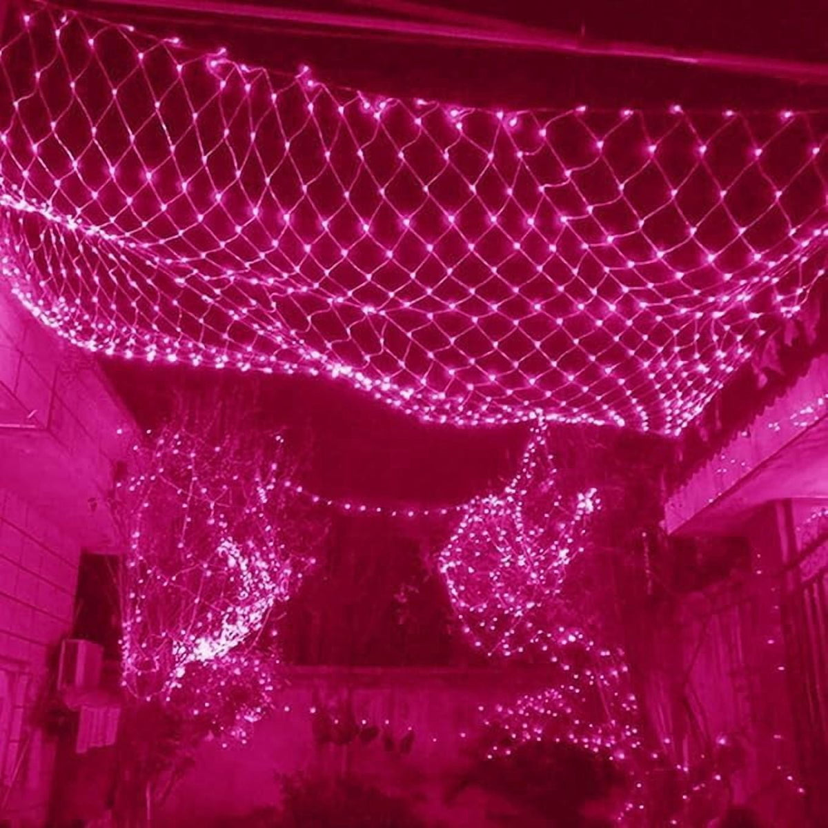 SHANJIA Garden Net Lights Battery Operated, 4mx6m 672LEDMesh Fairy String Lights Fairy Net Lights 8 Modes Waterproof Net Mesh String Lights for Garden Balcony Decor