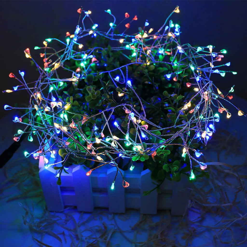 Plug-in Christmas Lights with Remote,30M 1000LED Waterproof Starry Cluster Fairy Lights, Copper Wire String Light for Indoor and Outdoor Use, Christmas Tree, Wedding, DIY Decor