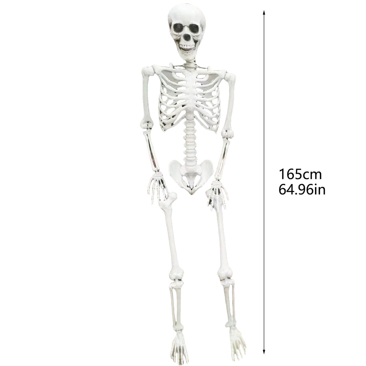 Skull Ornament，Skeleton Prop With Flashing Lights And Ghostly Sound Terrifying Standing Skeleton Skeleton With 165 Cm
