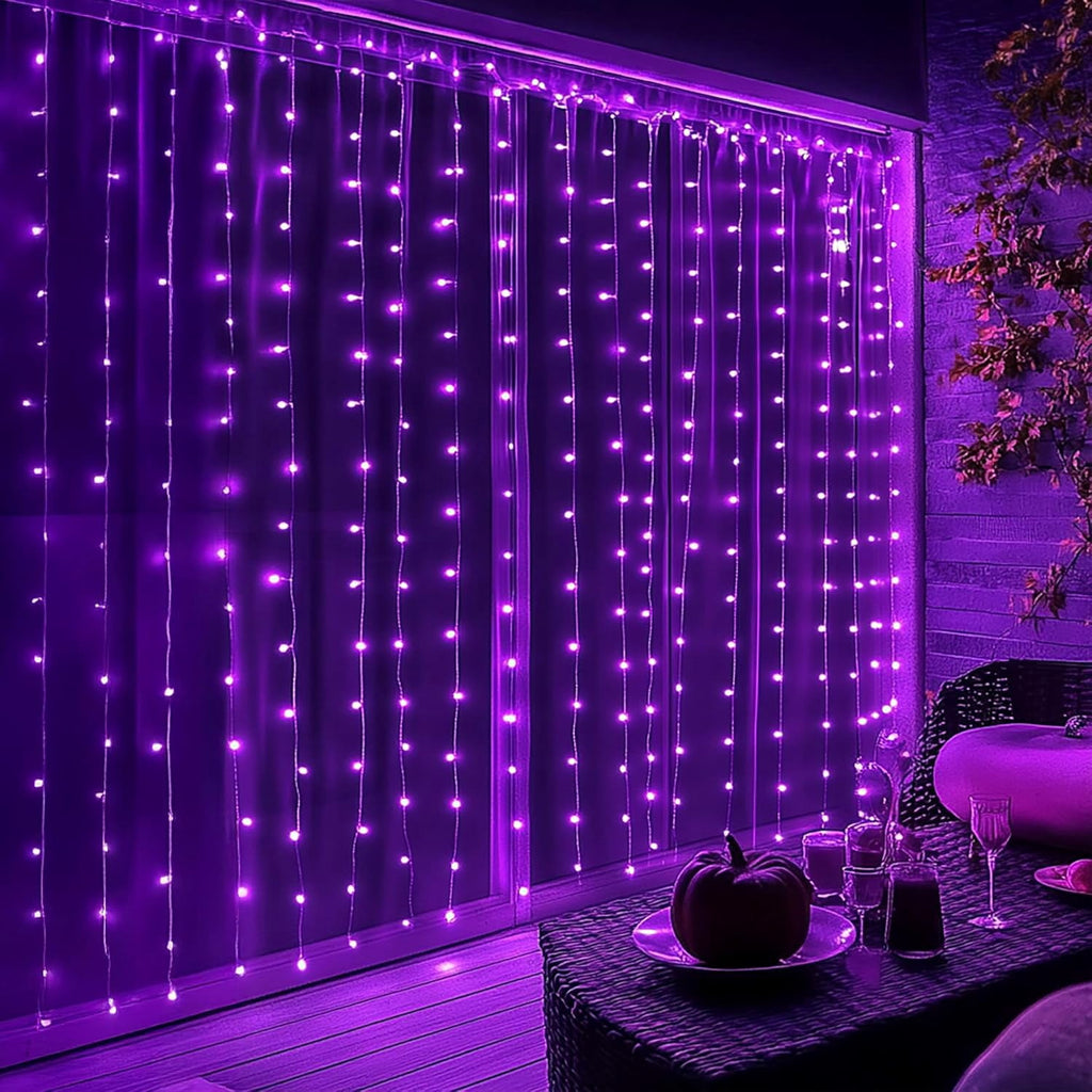 General Smart Curtain Lights, 400LED 6.6FT x 6.6FT Color Changing Valentine's Day Christmas Lights with Remote & APP, Dynamic DIY Fairy String Lights for Indoor Outdoor Bedroom Decorations