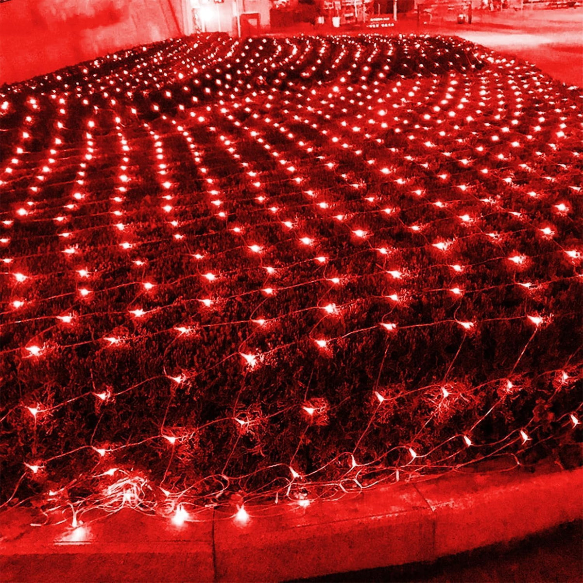 Garden Net Lights- Battery Operated 672 LED Waterproof Net Mesh Lights with 8 Modes- 6x4M Fairy String Lights for Outdoor Indoor Christmas Tree- Bush- Backyard- Garden- Party Décor.