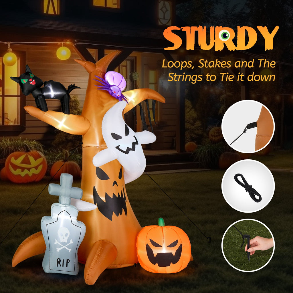 Ktaxon 6' Halloween Inflatables Outdoor Halloween Witches Decoration Blow up Witches
