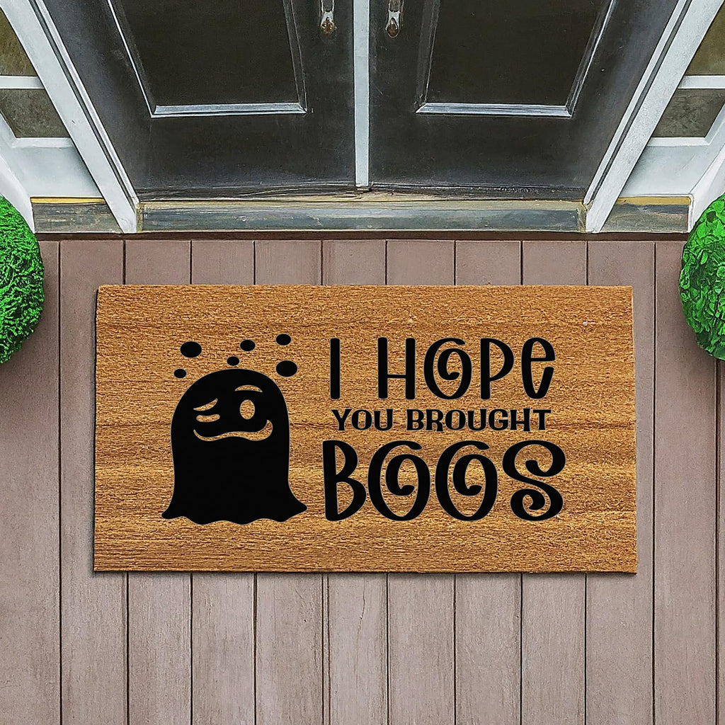 I Hope You Brought Boos Door Mat | Funny Doormat | Welcome Mat | Halloween Decor | Funny Door Mat | Home Doormat | Halloween Welcome Mat