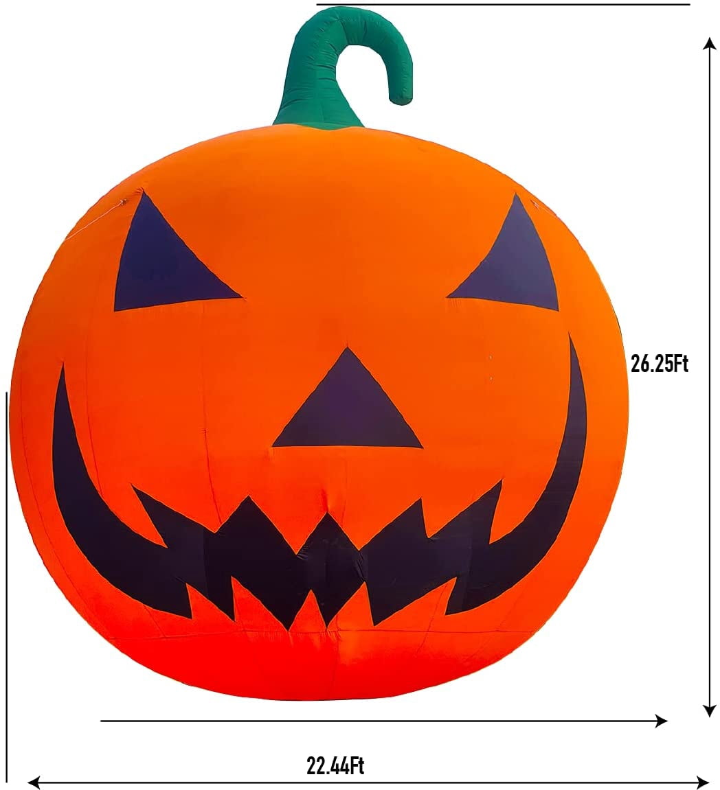 Giant 26Ft Halloween Inflatable Pumpkin Premium Decorations with 750W Blower.