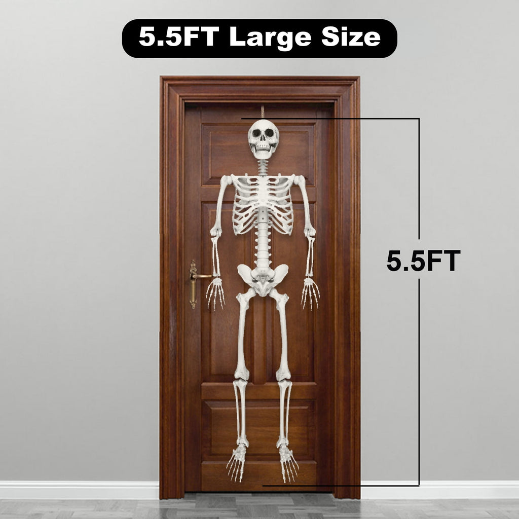 10 Pack Halloween Foam RIP Graveyard Tombstones with 35P Skeleton Bones for Halloween Party Outdoor Decorations
