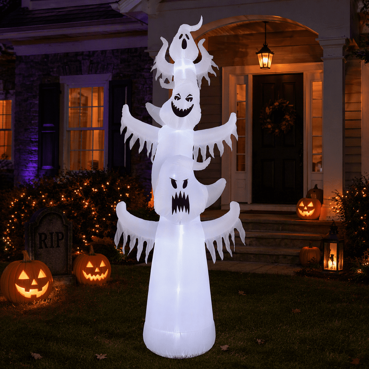 Halloween Express 12 ft Inflatable Terrorific Trio Ghosts Decoration