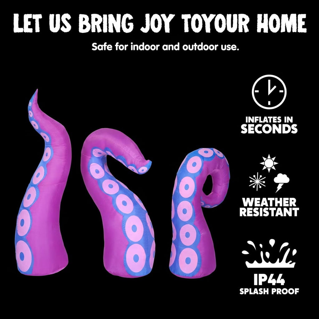 Joyfy 9 ft Halloween Inflatable UFO Alien Decoration with Built-in LEDs,UFO Halloween Decorations Outdoor Blow Up Yard Lawn Decoration